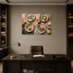 Premium Wall Art Yatay Html Edition – DINIGROOM0826048 displayed in a contemporary gallery-inspired room