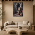 Premium Wall Art Dikey Html Edition – DINIGROOM0826051 presented in a sophisticated home setting