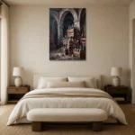 Premium Wall Art Dikey Html Edition – DINIGROOM0826051 showcased in an elegant minimalist interior