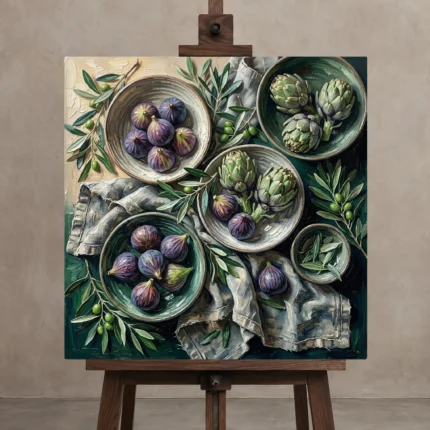 Premium Wall Art Kare Html Edition – DINIGROOM0826054 displayed on a studio easel