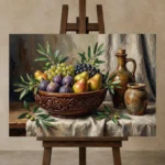 Premium Wall Art Yatay Html Edition – DINIGROOM0826056 displayed on a studio easel