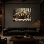 Premium Wall Art Yatay Html Edition – DINIGROOM0826056 shown in a warm modern interior