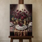 Premium Wall Art Dikey Html Edition – DINIGROOM0826058 displayed on a studio easel