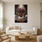 Premium Wall Art Dikey Html Edition – DINIGROOM0826058 styled in a refined neutral interior