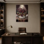 Premium Wall Art Dikey Html Edition – DINIGROOM0826058 displayed in a contemporary gallery-inspired room