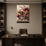 Premium Wall Art Dikey Html Edition – DINIGROOM0826059 displayed in a contemporary gallery-inspired room
