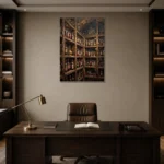 Premium Wall Art Dikey Html Edition – DINIGROOM0826060 displayed in a contemporary gallery-inspired room