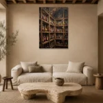 Premium Wall Art Dikey Html Edition – DINIGROOM0826060 presented in a sophisticated home setting