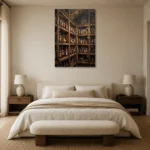 Premium Wall Art Dikey Html Edition – DINIGROOM0826060 showcased in an elegant minimalist interior