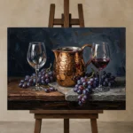 Premium Wall Art Yatay Html Edition – DINIGROOM0826065 displayed on a studio easel