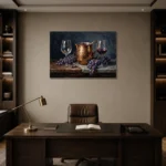 Premium Wall Art Yatay Html Edition – DINIGROOM0826065 displayed in a contemporary gallery-inspired room