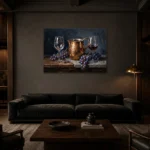 Premium Wall Art Yatay Html Edition – DINIGROOM0826065 shown in a warm modern interior