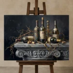 Premium Wall Art Yatay Html Edition – DINIGROOM0826075 displayed on a studio easel