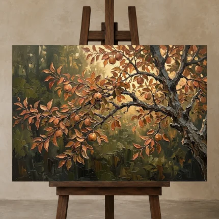 Premium Wall Art Yatay Html Edition – DINIGROOM0826082 displayed on a studio easel