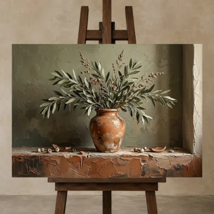 Premium Wall Art Yatay Html Edition – DINIGROOM0826083 displayed on a studio easel