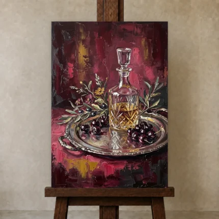 Premium Wall Art Dikey Html Edition – DINIGROOM0826086 displayed on a studio easel