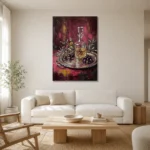 Premium Wall Art Dikey Html Edition – DINIGROOM0826086 styled in a refined neutral interior