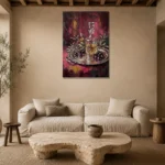 Premium Wall Art Dikey Html Edition – DINIGROOM0826086 presented in a sophisticated home setting