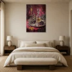 Premium Wall Art Dikey Html Edition – DINIGROOM0826086 showcased in an elegant minimalist interior