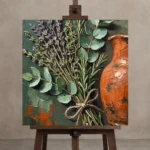 Premium Wall Art Kare Html Edition – DINIGROOM0826088 displayed on a studio easel
