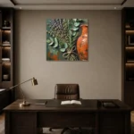Premium Wall Art Kare Html Edition – DINIGROOM0826088 displayed in a contemporary gallery-inspired room