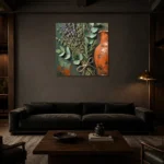 Premium Wall Art Kare Html Edition – DINIGROOM0826088 shown in a warm modern interior