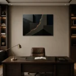 Premium Wall Art Yatay Html Edition – DINIGROOM0826092 displayed in a contemporary gallery-inspired room