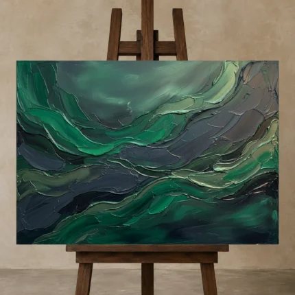 Premium Wall Art Yatay Html Edition – DINIGROOM0826100 displayed on a studio easel