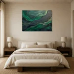 Premium Wall Art Yatay Html Edition – DINIGROOM0826100 showcased in an elegant minimalist interior