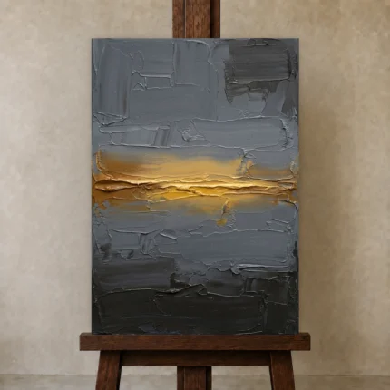 Premium Wall Art Dikey Html Edition – DINIGROOM0826104 displayed on a studio easel