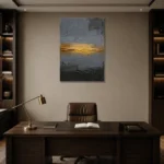 Premium Wall Art Dikey Html Edition – DINIGROOM0826104 displayed in a contemporary gallery-inspired room