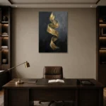 Premium Wall Art Dikey Html Edition – DINIGROOM0826105 displayed in a contemporary gallery-inspired room
