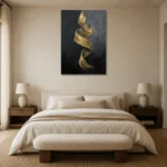 Premium Wall Art Dikey Html Edition – DINIGROOM0826105 showcased in an elegant minimalist interior