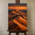 Premium Wall Art Dikey Html Edition – ETNICHWALL0826024 displayed on a studio easel