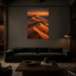 Premium Wall Art Dikey Html Edition – ETNICHWALL0826024 shown in a warm modern interior