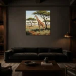 Premium Wall Art Kare Html Edition – ETNICHWALL0826027 shown in a warm modern interior