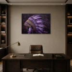 Premium Wall Art Yatay Html Edition – ETNICHWALL0826030 displayed in a contemporary gallery-inspired room