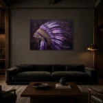 Premium Wall Art Yatay Html Edition – ETNICHWALL0826030 shown in a warm modern interior