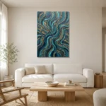 Premium Wall Art Dikey Html Edition – ETNICHWALL0826033 styled in a refined neutral interior