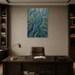 Premium Wall Art Dikey Html Edition – ETNICHWALL0826033 displayed in a contemporary gallery-inspired room