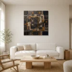 Premium Wall Art Kare Html Edition – ETNICHWALL0826034 styled in a refined neutral interior