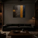 Premium Wall Art Kare Html Edition – ETNICHWALL0826035 shown in a warm modern interior