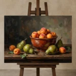 Premium Wall Art Yatay Html Edition – ETNICHWALL0826037 displayed on a studio easel