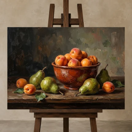Premium Wall Art Yatay Html Edition – ETNICHWALL0826037 displayed on a studio easel