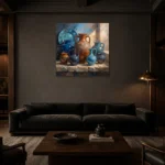 Premium Wall Art Kare Html Edition – ETNICHWALL0826043 shown in a warm modern interior