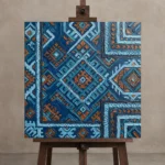 Premium Wall Art Kare Html Edition – ETNICHWALL0826044 displayed on a studio easel
