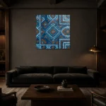 Premium Wall Art Kare Html Edition – ETNICHWALL0826044 shown in a warm modern interior
