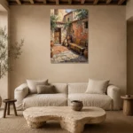 Premium Wall Art Dikey Html Edition – ETNICHWALL0826049 presented in a sophisticated home setting