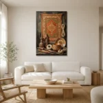 Premium Wall Art Dikey Html Edition – ETNICHWALL0826051 styled in a refined neutral interior