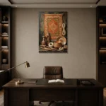 Premium Wall Art Dikey Html Edition – ETNICHWALL0826051 displayed in a contemporary gallery-inspired room
